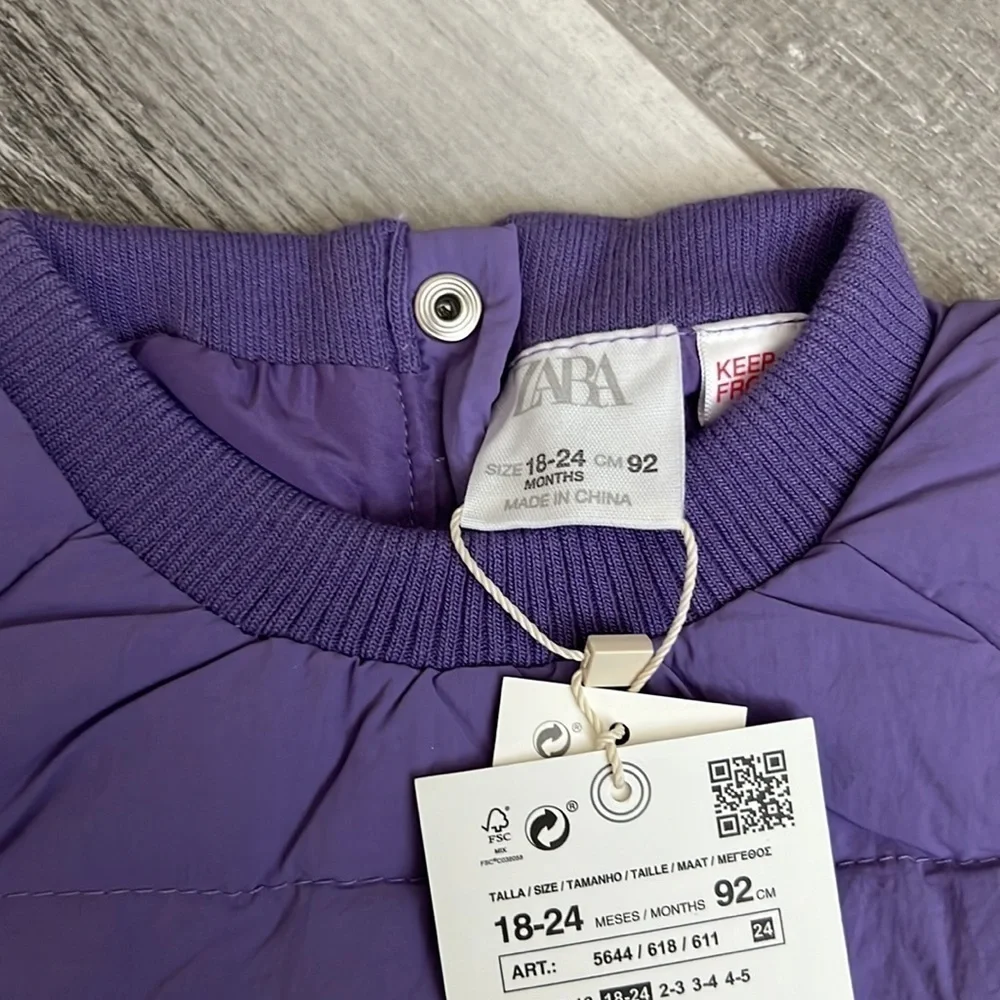 Zara Mixed Quilted Sweatshirt